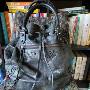Authentic Balenciaga Pom Pon in Black - Well loved condition!